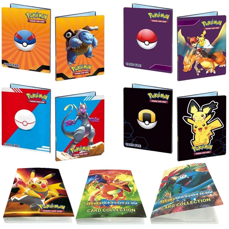 Pokemon Kortas EX GX Albumą Knygos 240/80cs Rišiklio Katalogą Anime Žaidimo Kortelės Kolektorių Laikiklis Talpa Vaikai Pakrautas ListToys