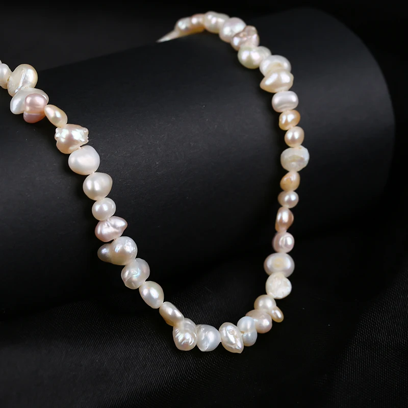 Ponios Ilgi Karoliai Natūralių Gėlavandenių Perlų Vėrinį Mados Klasikinis Boutique Papuošalai