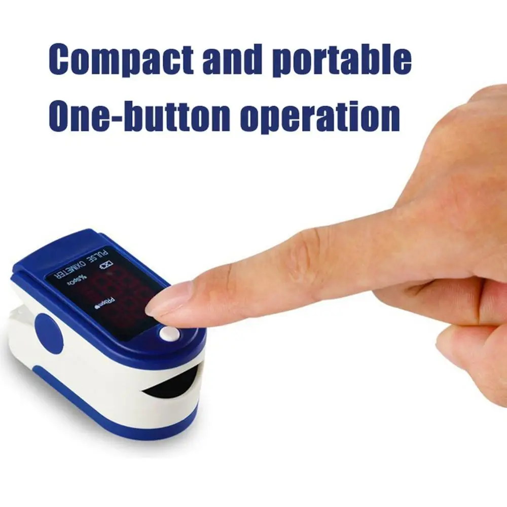 Praktinių Oximeter Su pakabinimo Virvės Galiuką Pulse Oximeter Kraujo Deguonies Soties Ir Širdies ritmo Monitorius Su LED