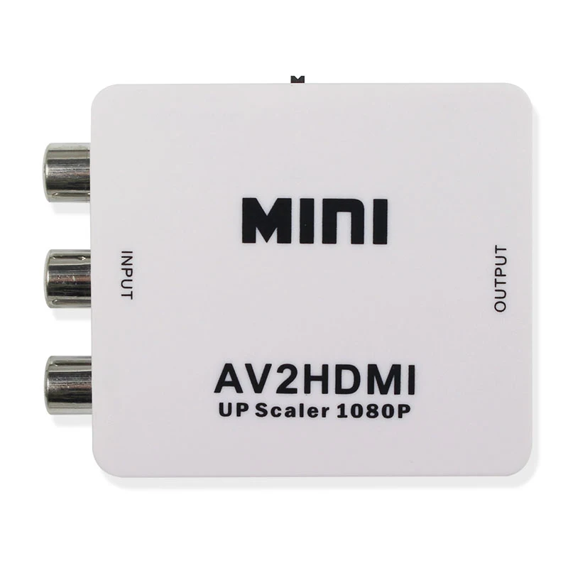 RCA HDMI suderinamus Adapteris 1080P Video Converter MINI AV2HDMI Adapteris Keitiklis Langelį HDTV Projektorius, Set top box, DVD