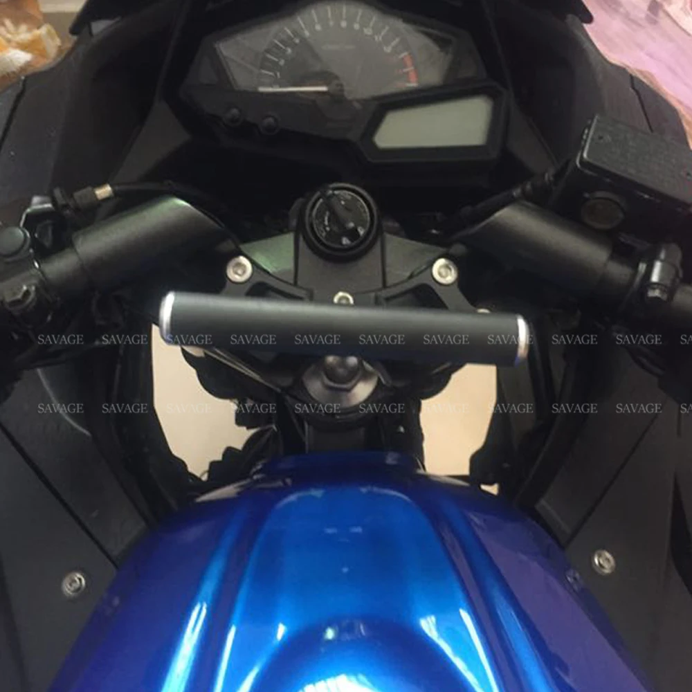 Rankenos Pratęsimo KAWASAKI NINJA 250R 300 EX250R 250 2013-2017 Motociklo GPS Navigacijos Telefono Laikiklis Baras Paramos Adapteris