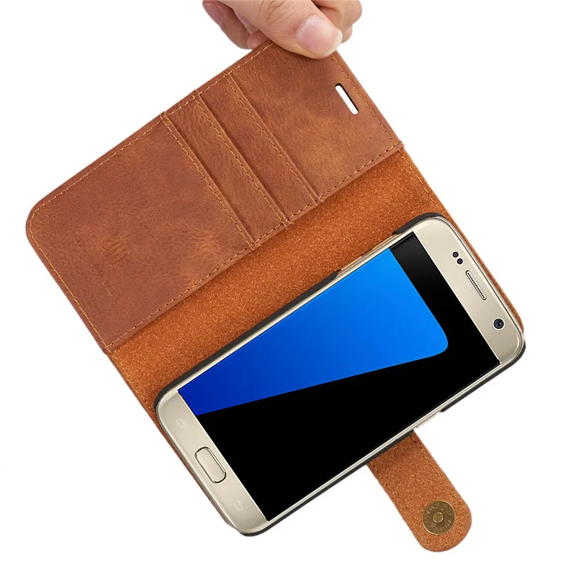 Retro Magnetinio 2 in 1 Odinis dėklas, skirtas Samsung S10 S20 S8 S9 Plus S7 Krašto Piniginės Kortelės Dangtelį Galaxy Note 20 Ultra 10 A21S A51