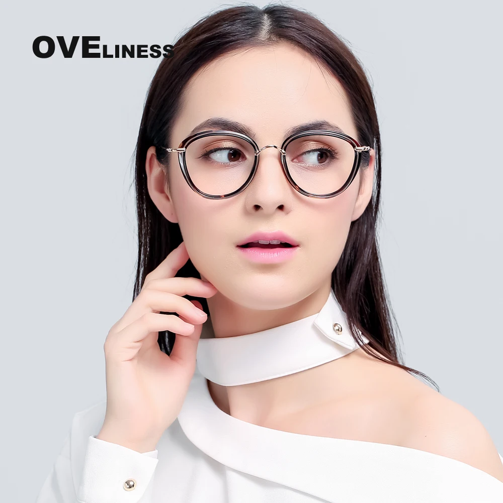 Retro mados moteriški akinių rėmeliai, Optiniai Akinių Rėmeliai, skirti Moterų Vintage akiniai Trumparegystė Recepto akiniai, Akinių