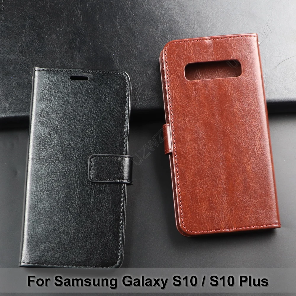 Samsung Galaxy S10 / S10 Plus Flip Piniginė PU Oda Atveju