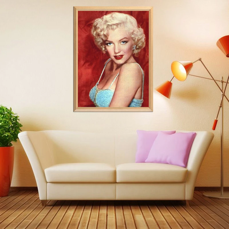 Seksualus Marilyn Monroe Raudonos spalvos Fone 5D 