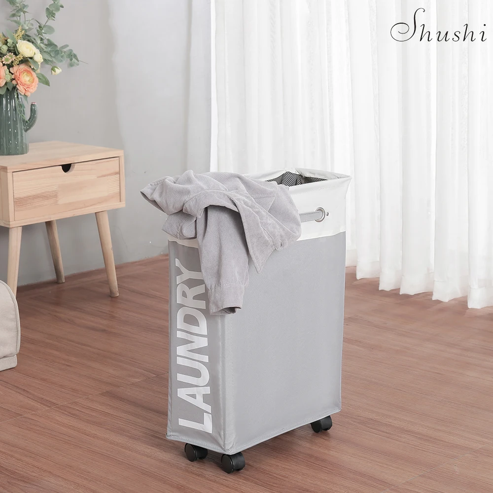 Shushi slim išardomi skalbimo krepšelį krepšelio žaislų, knygų įvairenybės saugojimo kibiras namų mažoje erdvėje naudojama purvinas audinio skalbimo trukdo