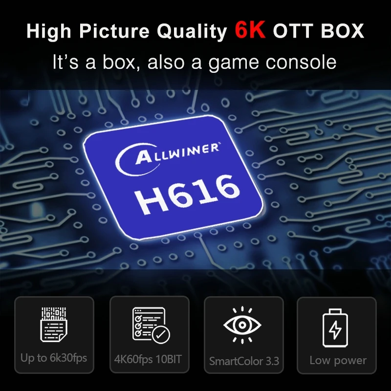 Smart TV Box H96 MAX H616 2020 Android10.0 32GB 64GB 6K 