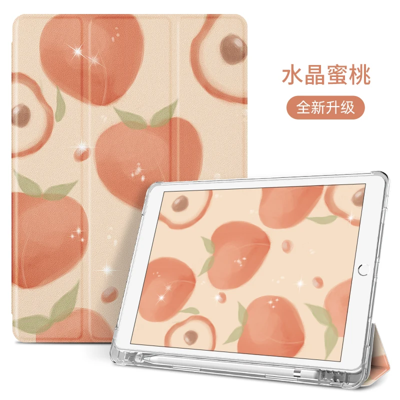 Su Pieštukas Turėtojas Case For iPad 5 6 9.7 7-10.2 8-2020 Funda 10.5 Mini 5 Pro 11 colių Atveju UV Silikono 