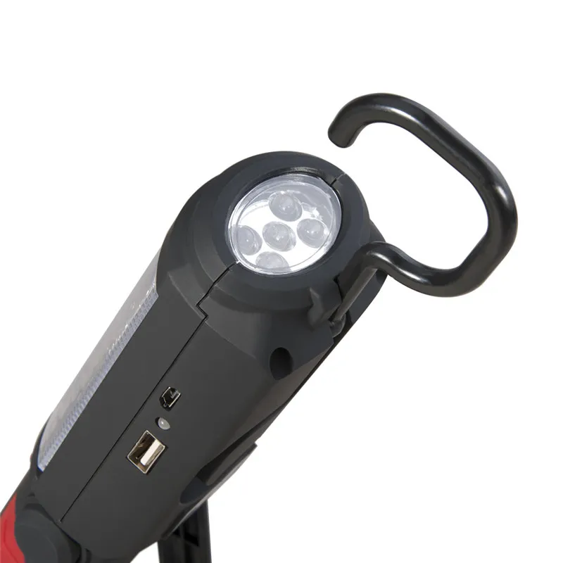 Super Šviesus USB Įkrovimo 36+5 LED Žibintuvėlis Darbą Šviesos Fakelas Linternas Magnetinio+KABLYS Mobiliojo Galia Banko Telefono Lauko