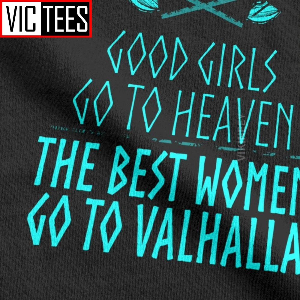 T-Shirt Vikingai Geros Merginos Eiti Į Dangų, Geriausi Moterų Eiti Į Valhalla Odin Valhalla Viking Negabaritinių Marškinėlius