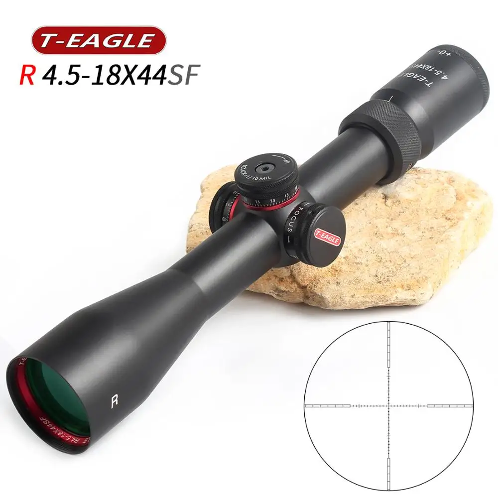 TEAGLE optinį taikiklį R 4.5-18x44 SFIR tinklelis Taktinis Mil-dot apšviesta, su šoniniais dėmesio medžioklės šautuvas apimtis Ivp Striukės