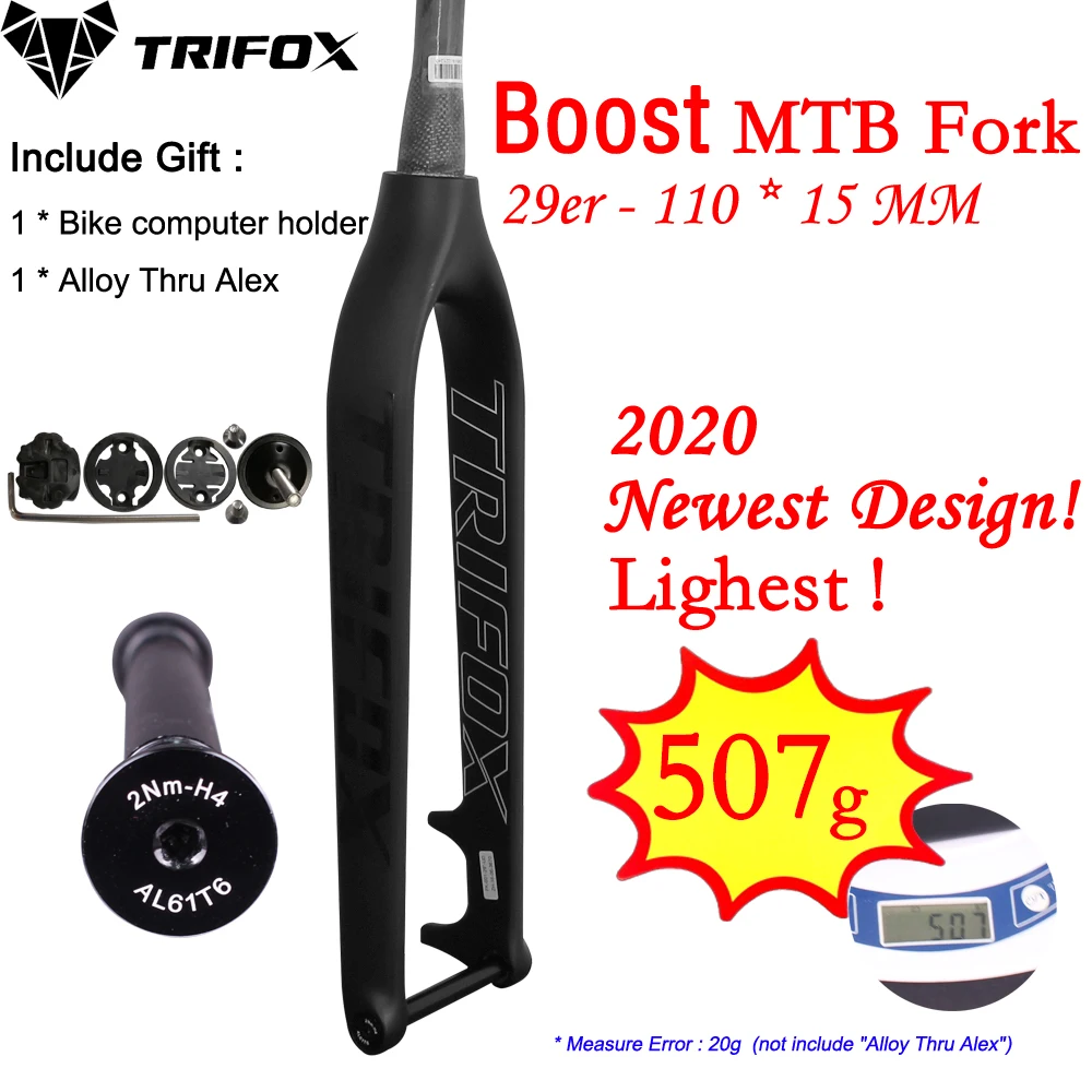 TRIFOX horquilla mtb 29 Full Carbon MTB Šakutės Padidinti 110*15mm 29er kalnų dviračių šakės 29 diskiniai stabdžiai Smailas 1-1/8 to1-1/2 Per Axl