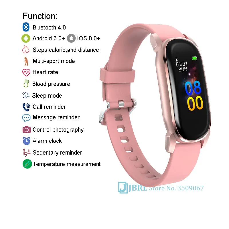 Temperatūra Smart Watch Vyrai Moterys Smartwatch Elektronika Smart Laikrodis 