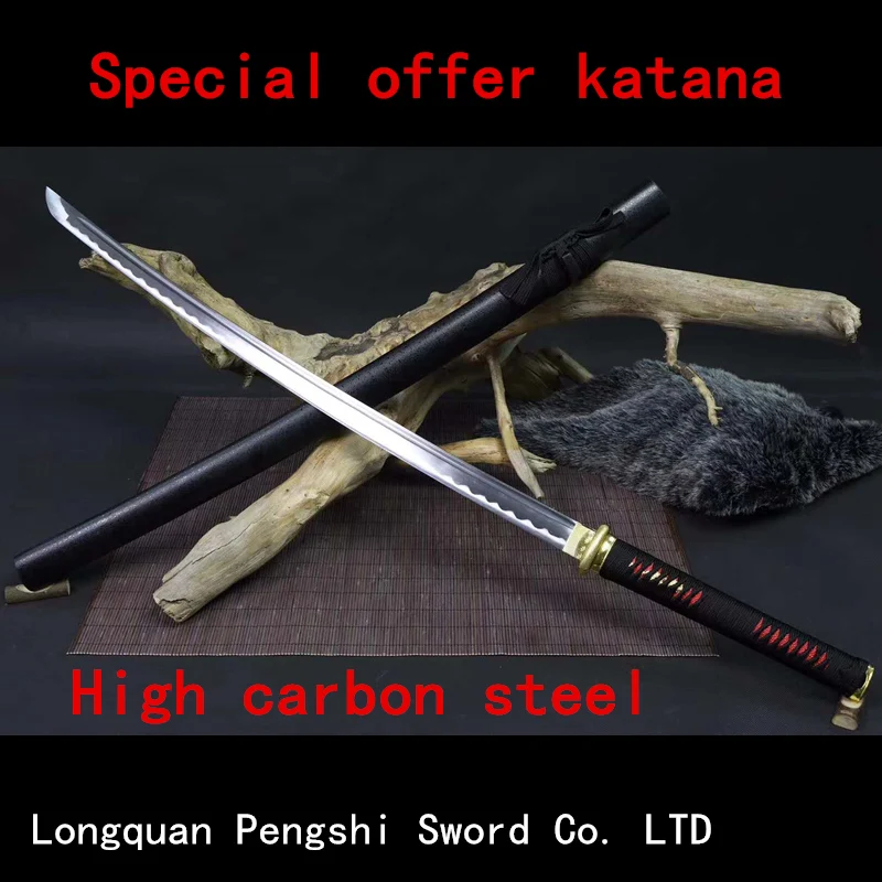 Toyo Ninja didelis anglies plieno Japonų samurajus katana/Specialios mažųjų Uru samurajų kardai/kinų dao/machete
