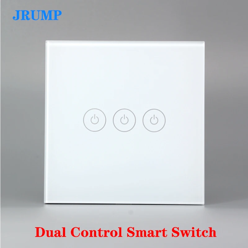 Tuya Dual-control, smart switch smart touch jungikliai, kurie gali vienas kitą kontroliuoti patį šviesos jungikliai palaiko Alexa 