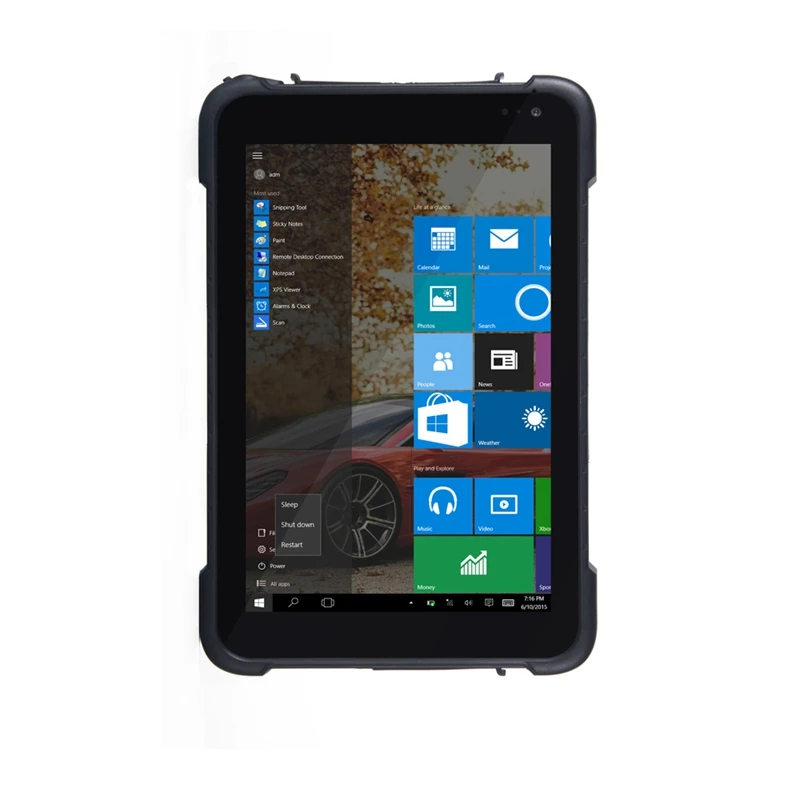 Tvirtas tablet 8 colių, 4GB 64GB Windows 10 Kietas PADAS Tvirtas Tablečių PC, Ne Darbo Su 4G LTE
