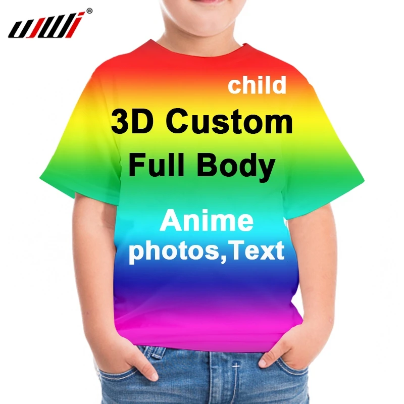 UJWL 3D Print Custom T-shirt Vaikams factory Outlet Gimtadienio Sukurta Sau Berniukas, Mergaitė, Drabužiai, 