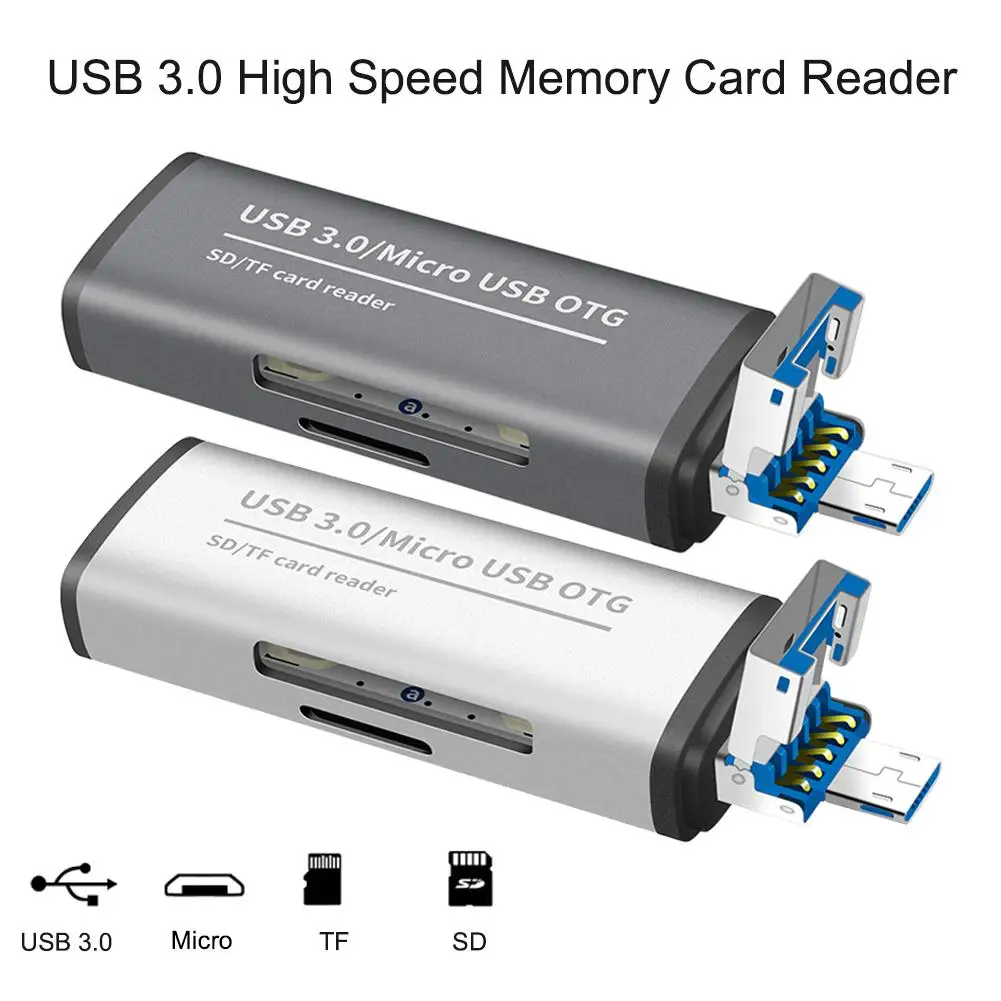USB Kortelių Skaitytuvą, USB 3.0 3.0 TF, SD Atminties Kortelių Skaitytuvą, SDHC SDXC MMC OTG Android Adapteris, Cardreader Micro SD/TF Micro SD Skaitytojai