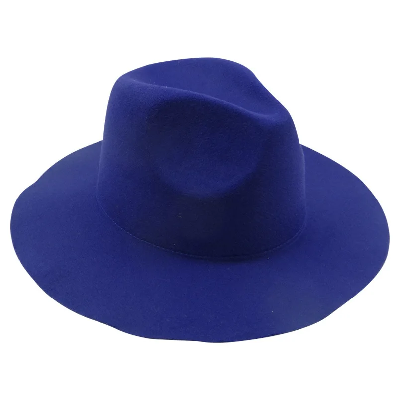 USPOP 2020 Nauja, moterų žiemos skrybėlės vilnos fedoras reguliuojamas unisex vientisos spalvos vilnos kepurės