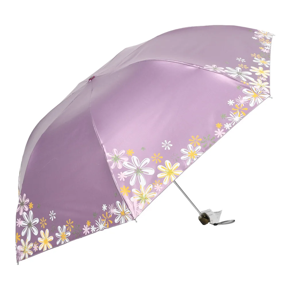 UV aišku, skėtis Saulėtas skėtis ponios ultra light mini tris sulankstomas skėtis nuo saulės anti-UV saulės skėtis KN garsaus prekės ženklo