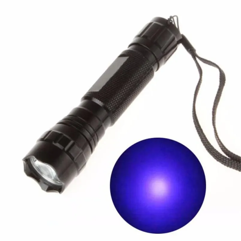 UV Žibintuvėlis LED WF-501B Ultravioletinių žibintų Fakelas Tinka 18650 baterija, UV lempa, UV lempa Aptikimo Lempos NRJ30