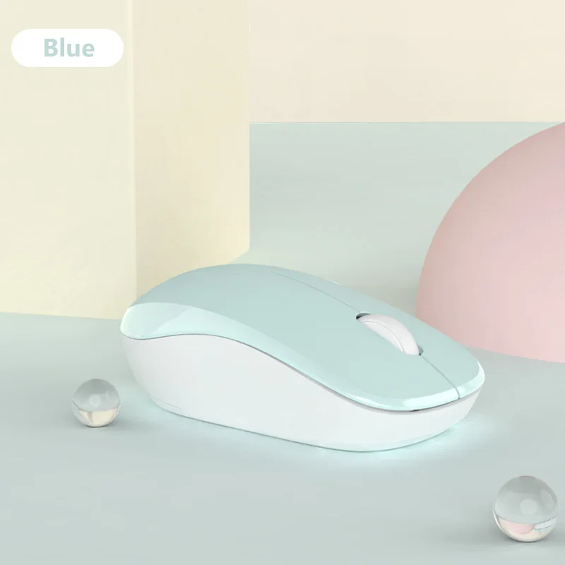 Ultra-plonas Mini Belaidės Pelės 2.4 G Mielas Silent Gaming Mouse Už 