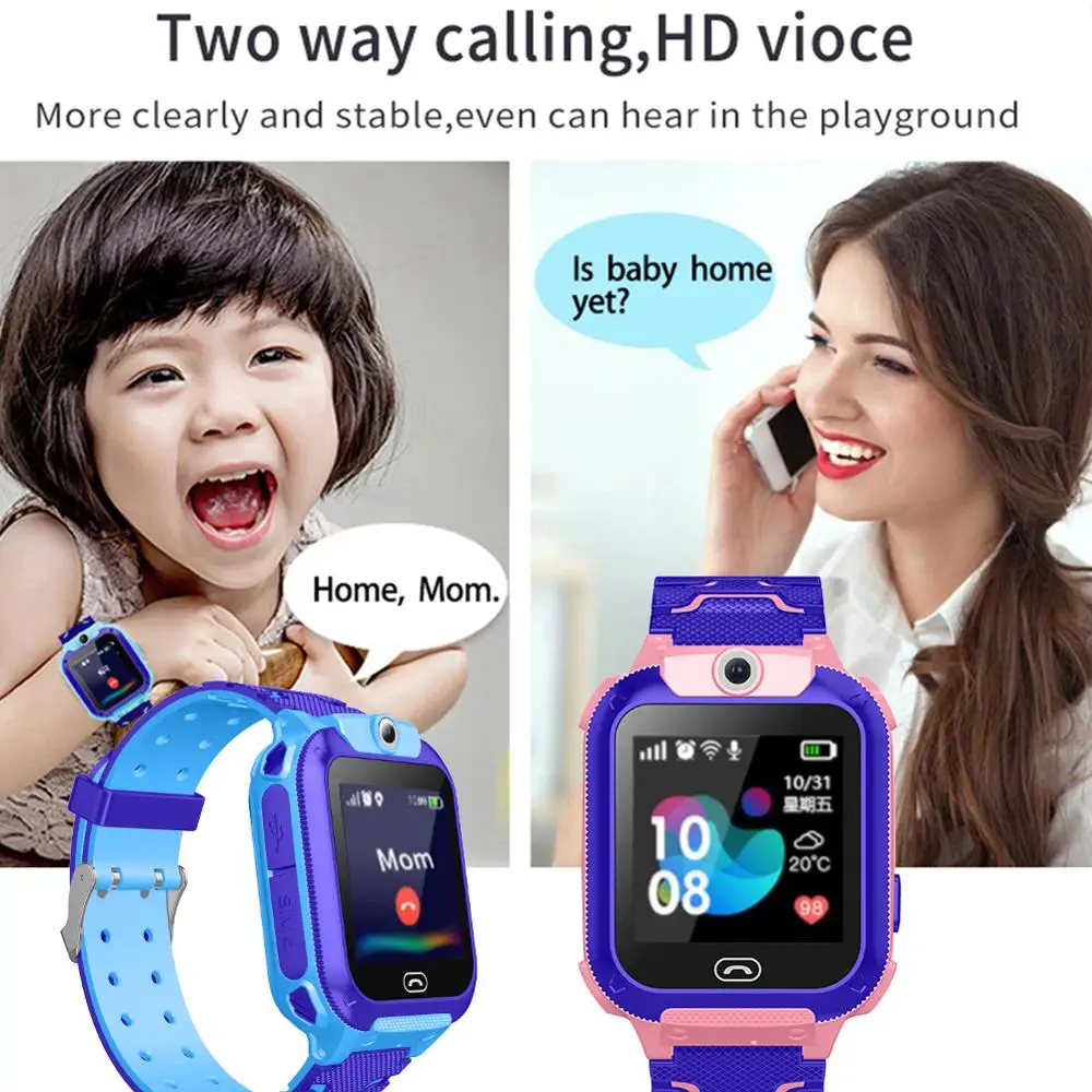Vaikai Vandeniui Smartwatch Telefono Vaikų Smart Žiūrėti Sos Signalas Nuotolinio Padėties nustatymo nufotografuoti Skambinti į Vaikų Smart Žiūrėti