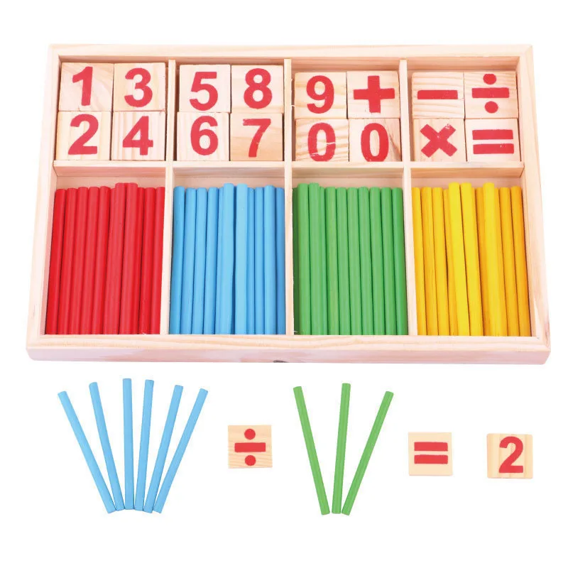 Vaikams Kūdikių Mediniai Žaislai Vaikams Skaičiavimo Lazdelės Matematikos Žaislas Vaikams Mokomieji Žaislai Abacus Montessori Medžiagos, Žaislai