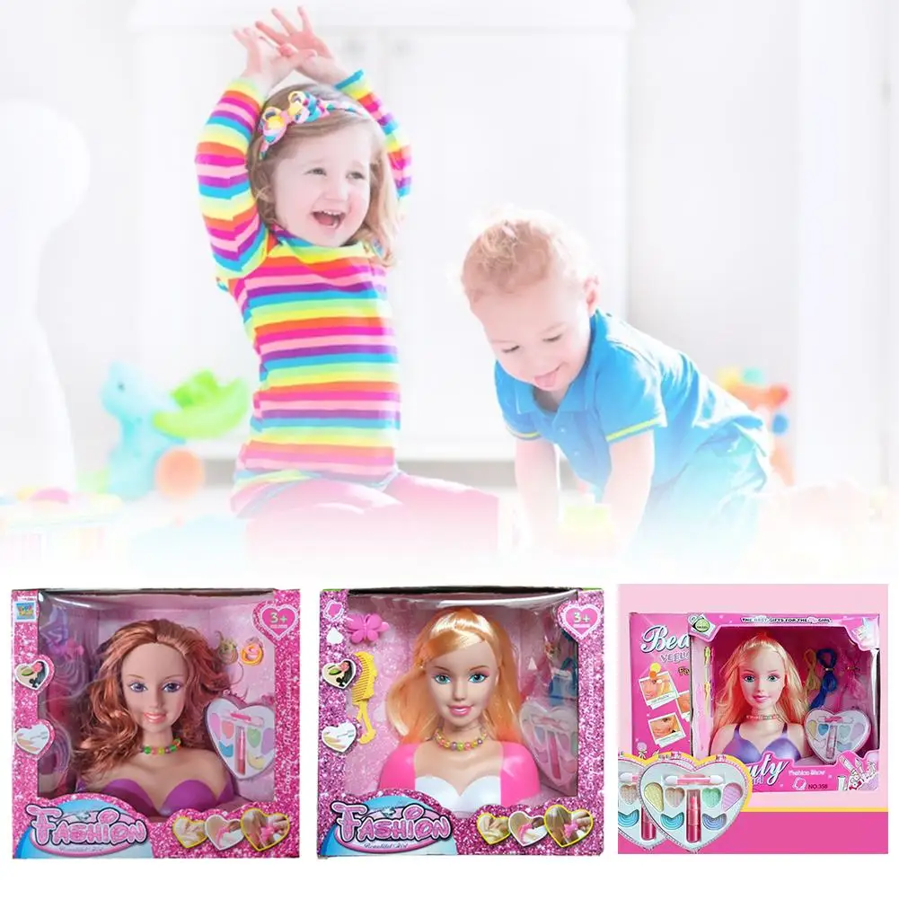 Vaikų Makiažas Lėlės Princesė Galvos Lėlės Ir Mergaičių Grožio Ir Mados Aksesuarų, Naudoti Lėlės, Žaislai Berniukams Ir Mergaitėms