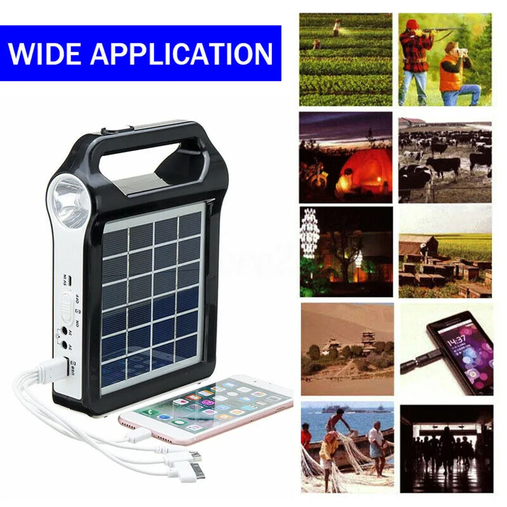 Vietoje Portable Solar Panel Generatoriaus Sistemos USB Prievado, Pastatyti Apšvietimo Lempos Hogard