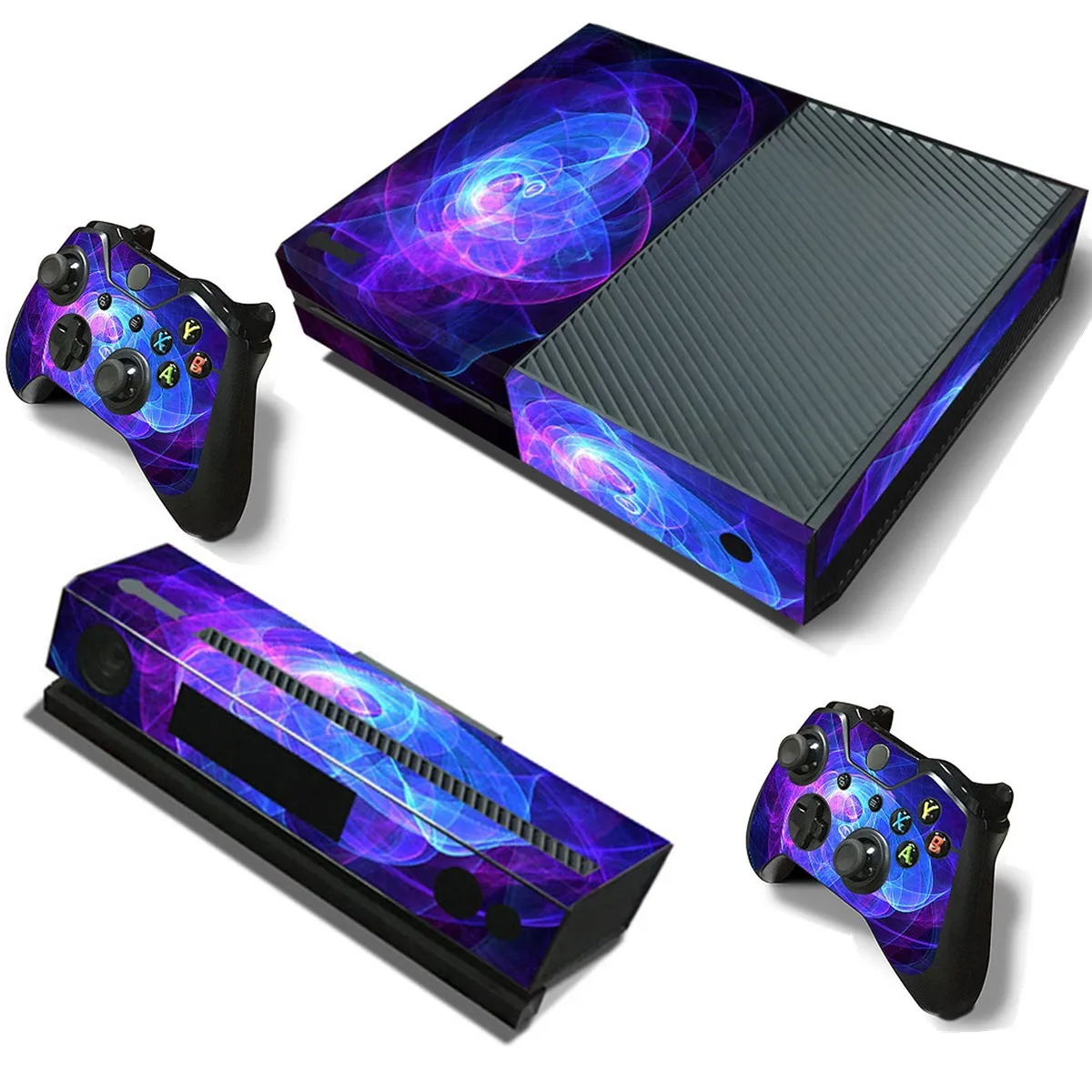 Xbox Vienas Konsolės su 2 Valdytojas PVC Lipdukas Violetinė Dangtelio Raštas Decal Odos Dangtelio Lipdukas Apsiaustas Žaidimas Aksesuarų Rinkinys