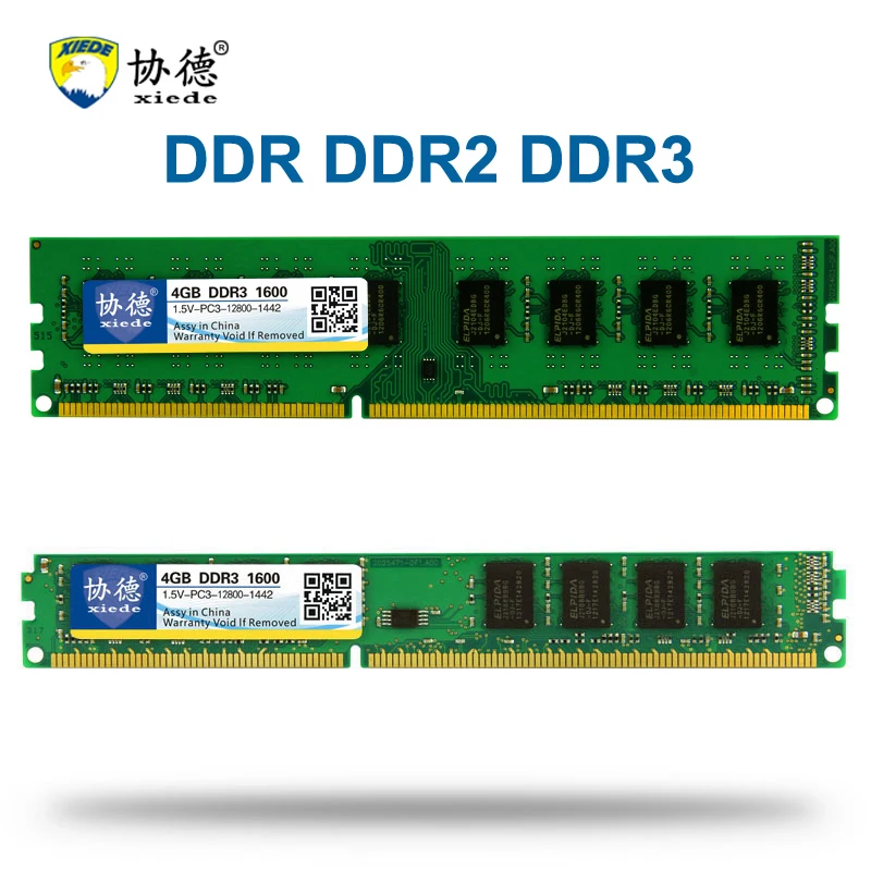 Xiede DDR 1 2 3 DDR1 DDR2 DDR3 512MB 1GB 2GB 4GB 8GB 16GB Kompiuterio, Stalinio KOMPIUTERIO RAM Atminties Modulis PC PC2 PC3 1 600mhz 800MHz 400MHz