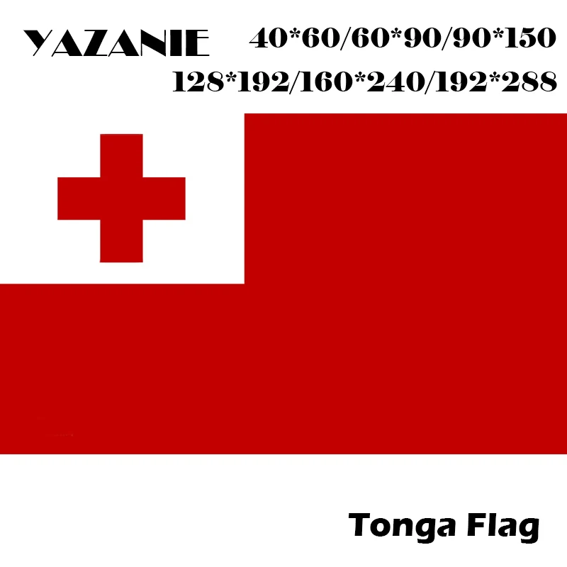 YAZANIE 60*90cm/90*150cm/120*180cm/160*240cm Tonga Vėliavos Didelis Didelis Tongan Vėliavas Ir Plakatus 2x3 ft Užsakymą Futbolo Vėliava