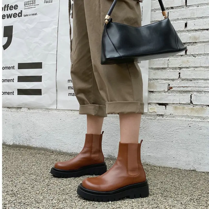 ZawsThia natūralios odos platformos moters batai slip-on slim bateliai moteriški batai žiemą, rudenį įžymybė batai dydis 42