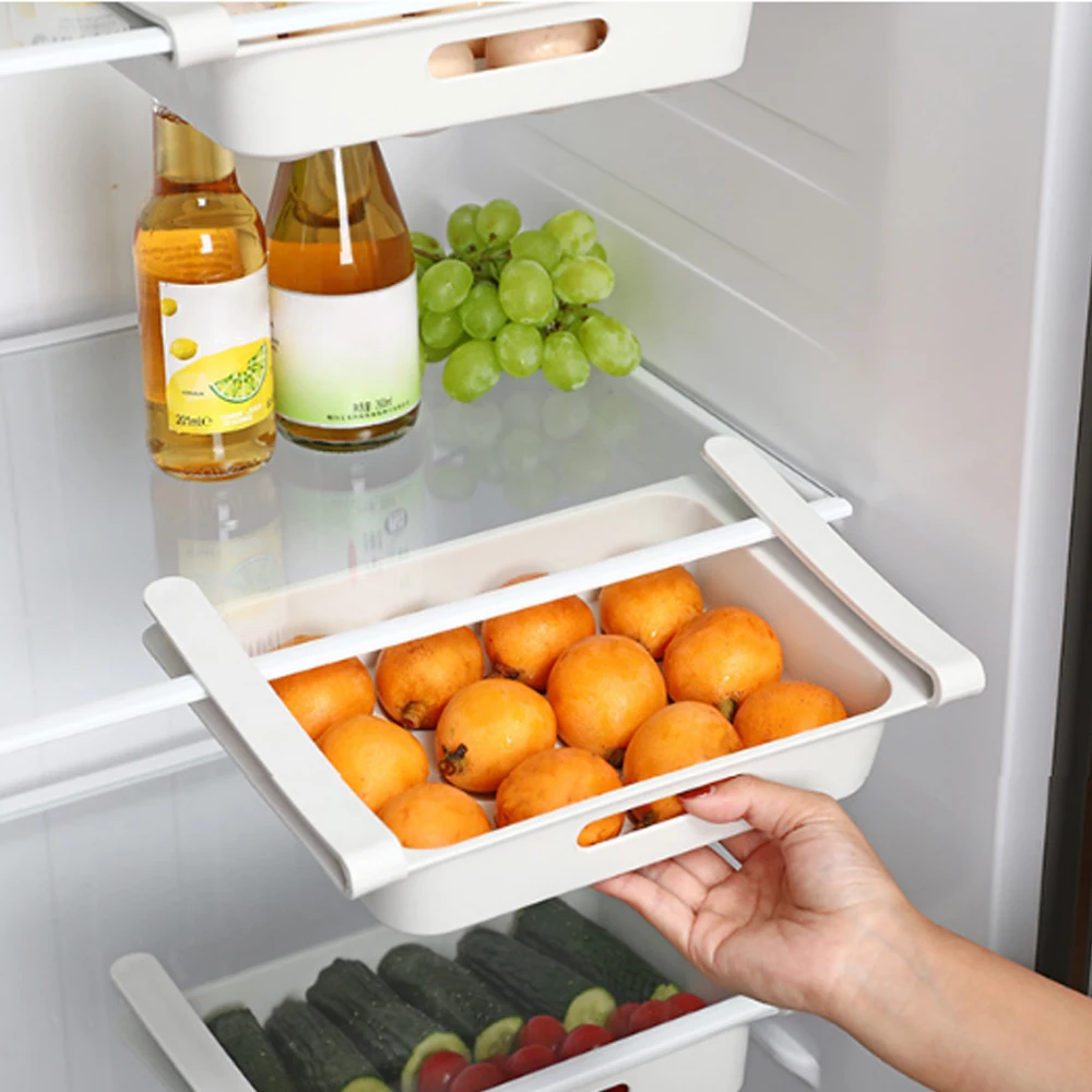 Šaldytuvas Išlaikyti Maistą Šviežią Talpinimo Universali Erdvė Užsklanda Šaldytuvas Maisto Konteineryje Kiaušinių, Vaisių Laikymo Stalčių Organizatorius