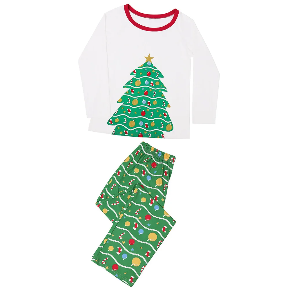 Šeimos Kalėdų Pižama Nustatyti Šeimos derinti Drabužius Kalėdos Šalis Rūbai Suaugusiems, Vaikams, Pižama nustatyti Medvilnės Baby Romper Sleepwear