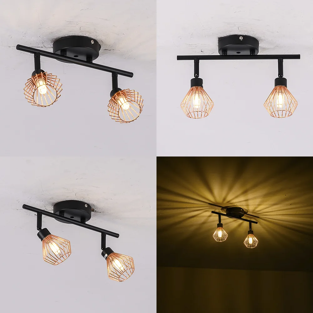 Šiuolaikinių LED narve Šviestuvo šviesos pasukti kūrybos šviestuvai, lempos plafono hanglight, valgomasis, virtuvė, miegamasis