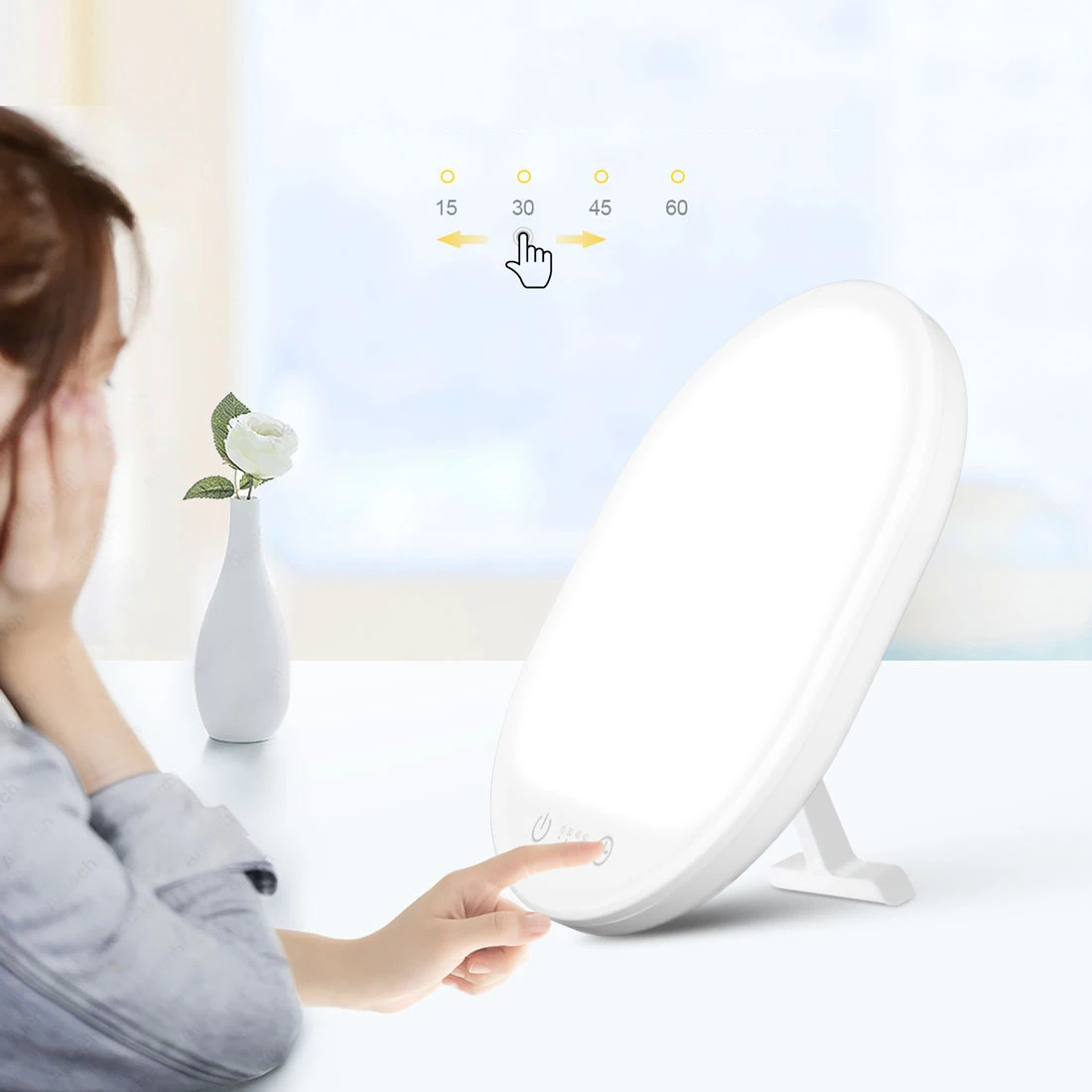 Šviesos Terapijos Lempa 10000 Lux UV-Nemokama Šviesa Gydymo Sveikatingumo Natūralios Dienos šviesos Ryškumas Reguliuojamas Nuotaiką Pagerinti Liūdna Lempos