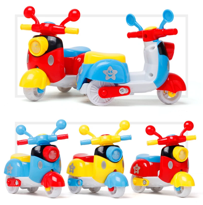 Žaislas Vaikams Automobilių Žaislai, Plastikiniai Dviejų Ratų Motociklo Modelis Animacinių filmų Inercinės transporto priemonių, Motociklų Vaikų Berniukų Mini Transporto priemonių Rinkiniai