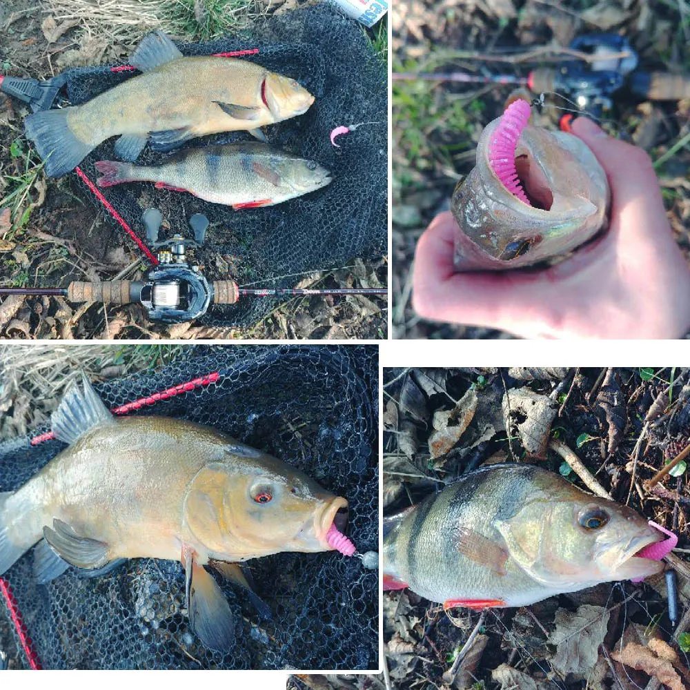 Žvejybos minkštas upėtakis suvilioti Silikoninis masalas nepastovi žmogus Swimbait PescaArtificial worm masalų 55mm 0,8 g ekologiškos medžiagos
