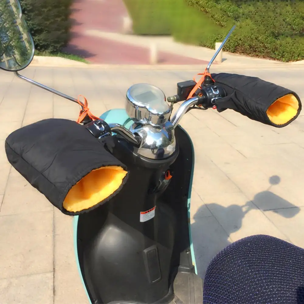 1 Pora Motociklo Rankenos Pirštinės Su Šviesą Atspindinčios Juostelės Vėjo Vandeniui Šiltas Dviratį Motociklą Išilginis Vertus Dangtis