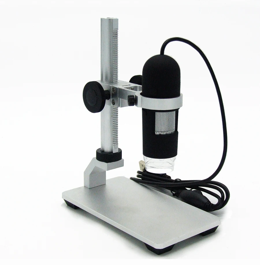 1000X skaitmeninį USB mikroskopą, viedeo mikroskopas USB Endoskopą Kamera didinamąjį stiklą 8 LED apšvietimas Aliuminio lydinio stendas