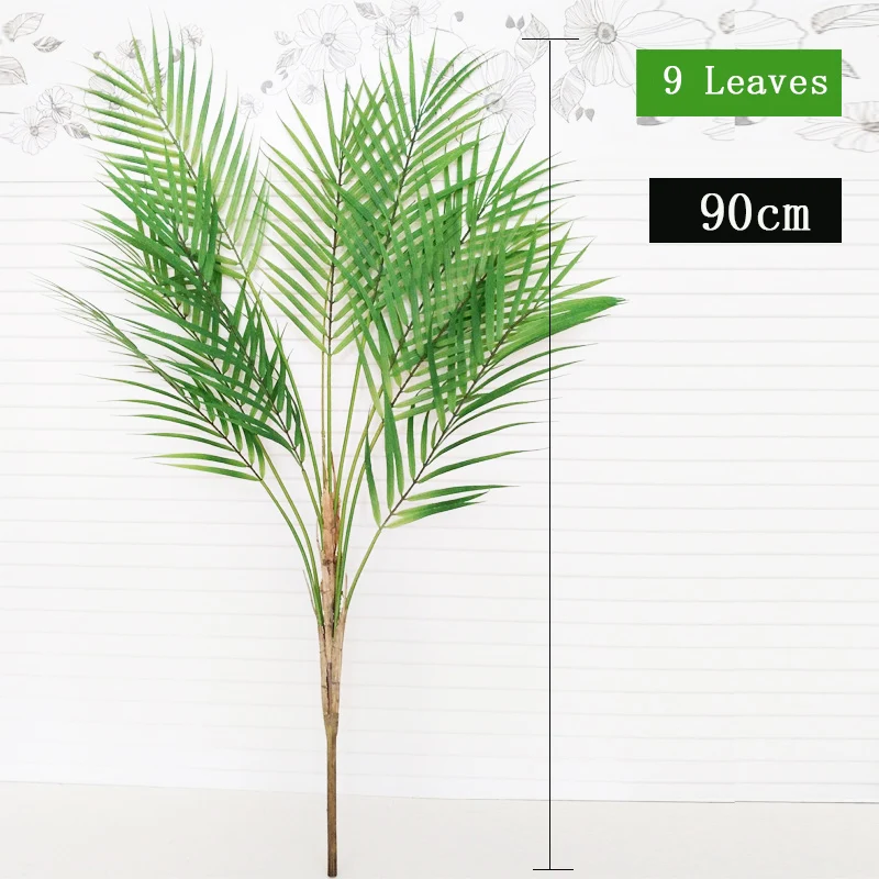 125cm Netikrą Palmių Dideli Dirbtiniai Augalai Plastiko Atogrąžų Medžių Lapai False Monstera Žalios Palmių Lapai, Vestuvių Namų Dekoro