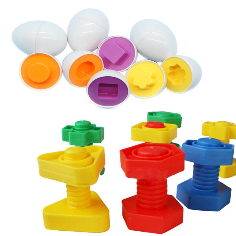 12PCS Montessori Žaislai Mokymosi Matematikos Švietimo Žaislai Smart Kiaušiniai 3D Puzzle Žaidimas Vaikams Populiariausių Žaislų Dėlionės Mišrios Formos, Įrankiai