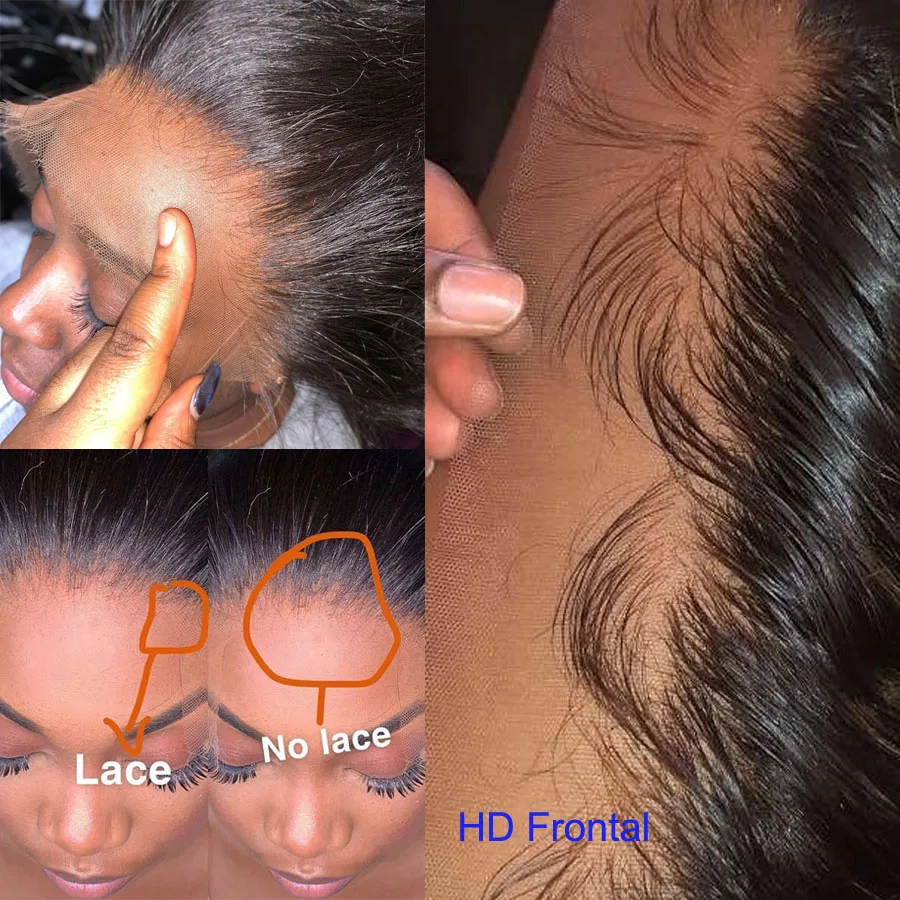 13X6 HD Nėrinių Priekinės Perukas Brazilijos Stragiht Nėriniai Priekiniai Perukai Žmogaus Plaukų Prieš Nupeštos HD Skaidrus Nėriniai Perukai, Juoda Moterų