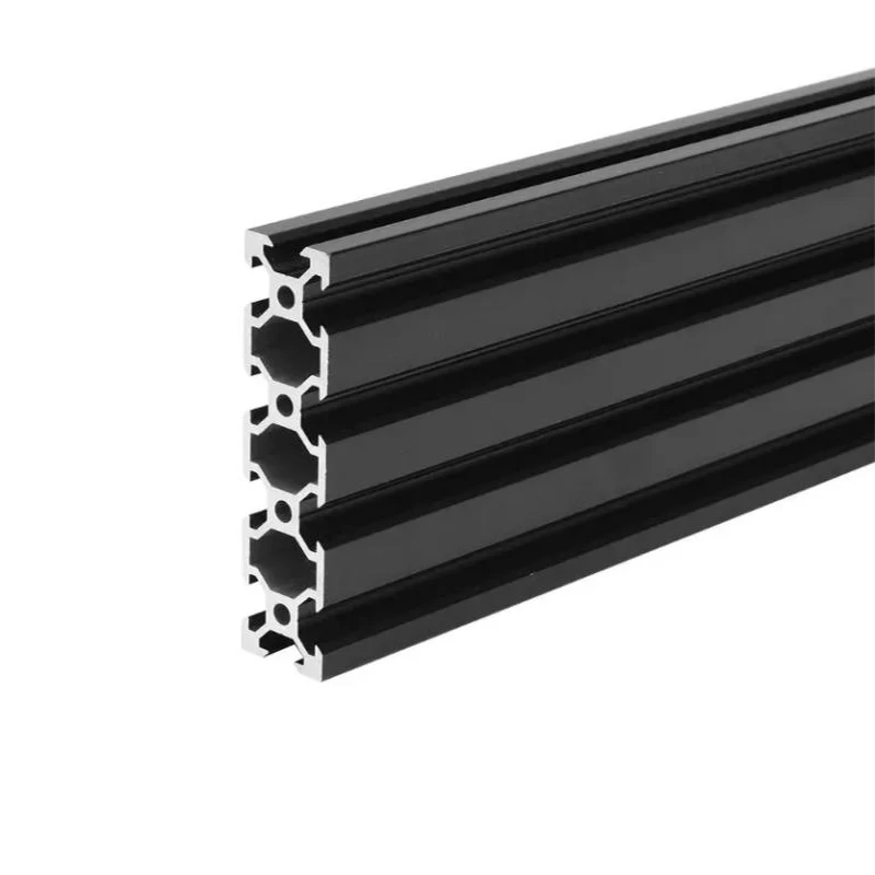 1PCS JUODA 2080 Europos Standartą Anoduoto Aliuminio Profilių Ekstruzijos 100-800MM Ilgio Tiesinių Geležinkelių CNC 3D Spausdintuvas V-Įpjovos