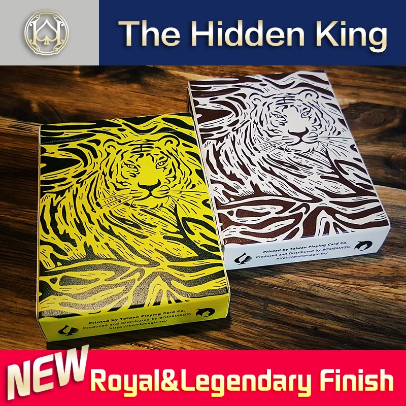 1Pcs Paslėptus Karaliaus Amūro Tigras Manchurian Tigras Kortų Pokerio Dydžio Kabinoje TWPCC Naujas Sandarias Magija Rekvizitai