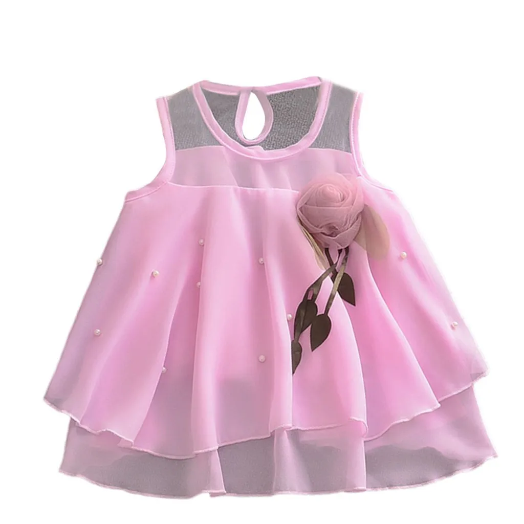 2019 ARLONEET Naujas Vasaros Suknelė Tinklinio Mergaičių Bamblys Kūdikių Mergaičių Rankovių Kieto Tiulio Suknelė, Gėlės Šalis Princesė Suknelės Z0205