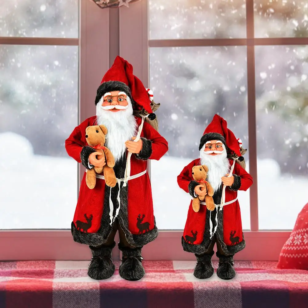 2020 2021 Nauja Kalėdinė Dekoracija Kalėdų Senelio Lėlės Dovana Kalėdų Eglutė Dekoras Kūrybos Pliušinis Santa Claus Žaislas Papuošalai 30/45cm