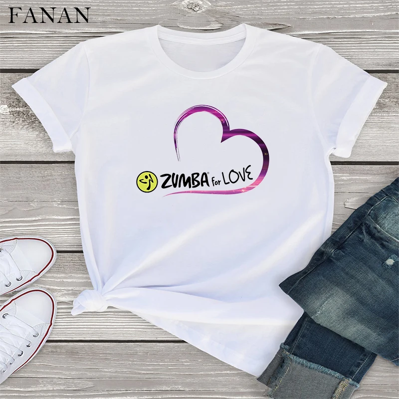 2020 Naujas Rainbow Zumba Šokio Mylėtojas Spausdinti Marškinėlius Moterims 
